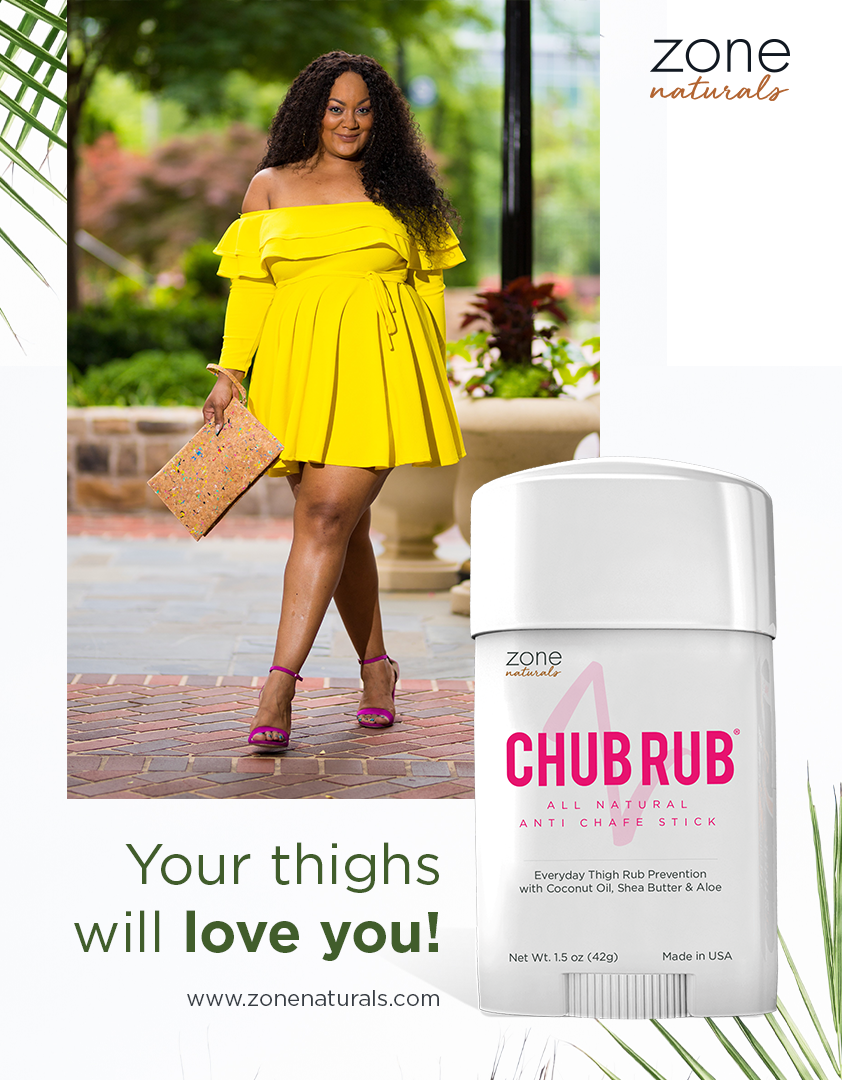 Chub Rub All Natural Anti Chafe Stick Featured On The Curvy Fashionista Facebook Live